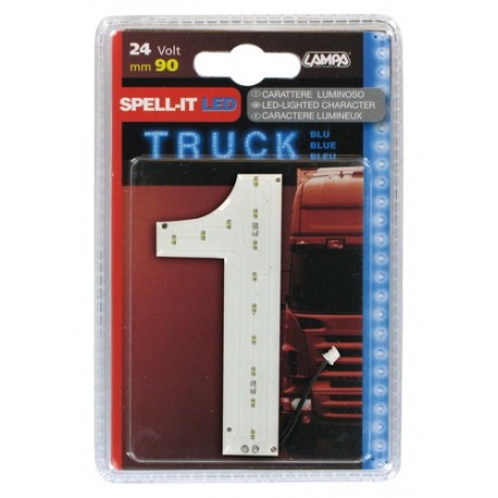 Spell-It Led 90 mm 24V - blu - 1