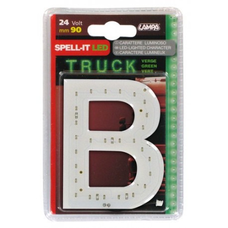 Spell-It Led 90 mm 24V - verde - B