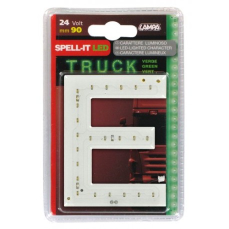 Spell-It Led 90 mm 24V - verde - E