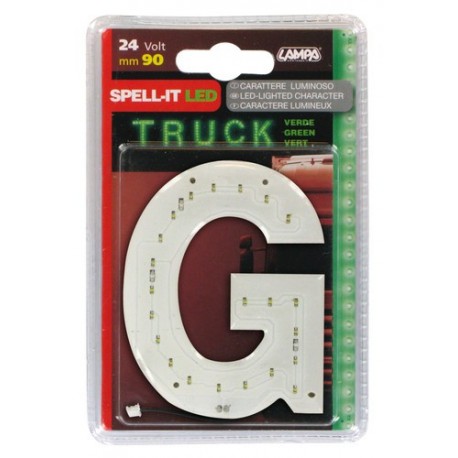 Spell-It Led 90 mm 24V - verde - G