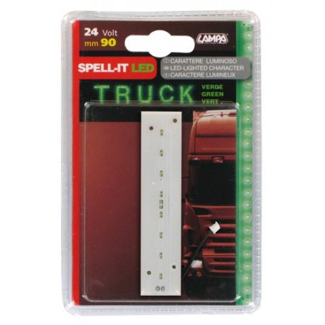 Spell-It Led 90 mm 24V - verde - I