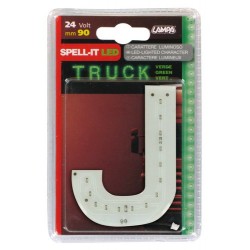 Spell-It Led 90 mm 24V - verde - J