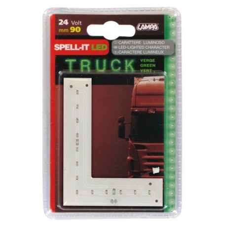 Spell-It Led 90 mm 24V - verde - L
