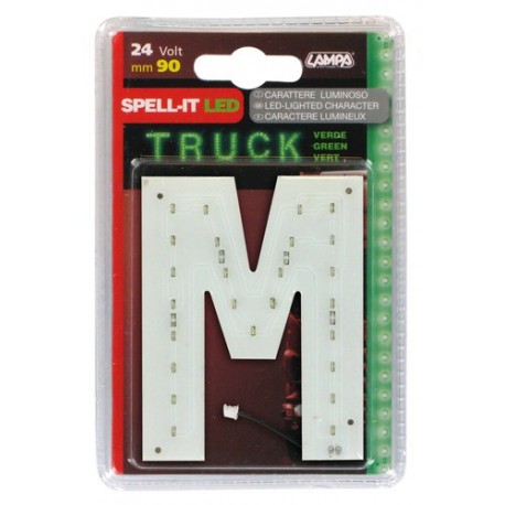 Spell-It Led 90 mm 24V - verde - M
