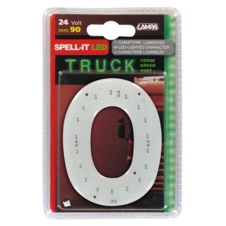 Spell-It Led 90 mm 24V - verde - O