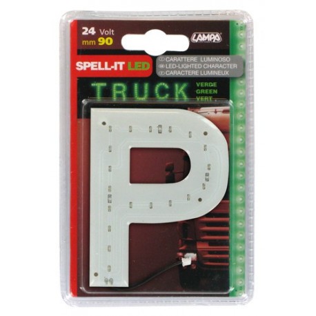 Spell-It Led 90 mm 24V - verde - P