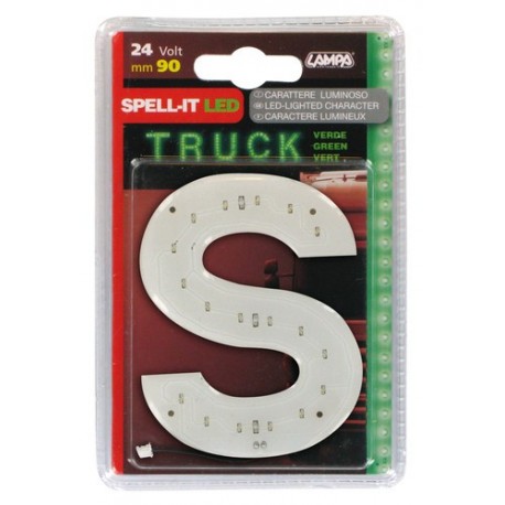 Spell-It Led 90 mm 24V - verde - S