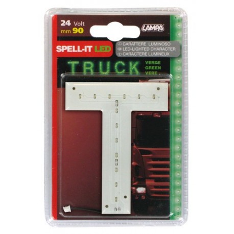 Spell-It Led 90 mm 24V - verde - T