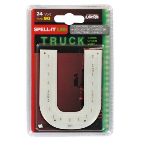 Spell-It Led 90 mm 24V - verde - U