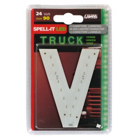 Spell-It Led 90 mm 24V - verde - V
