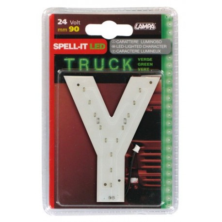 Spell-It Led 90 mm 24V - verde - Y
