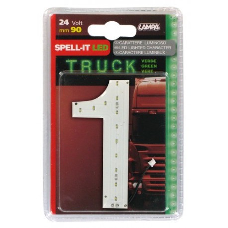 Spell-It Led 90 mm 24V - verde - 1