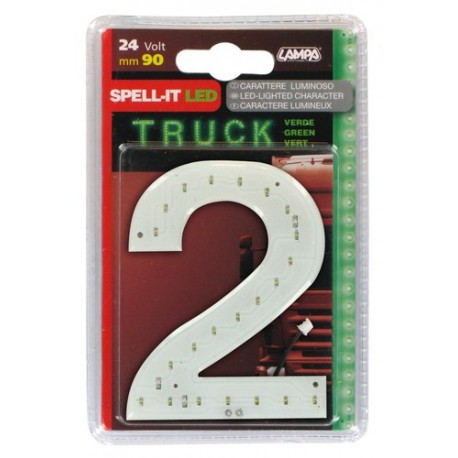 Spell-It Led 90 mm 24V - verde - 2