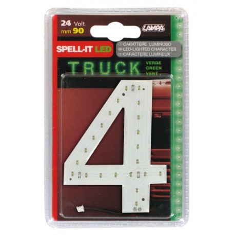 Spell-It Led 90 mm 24V - verde - 4