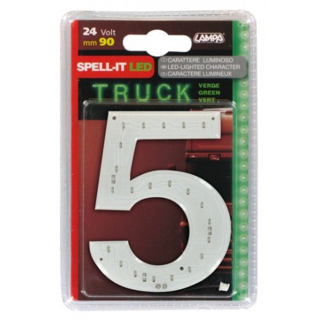 Spell-It Led 90 mm 24V - verde - 5