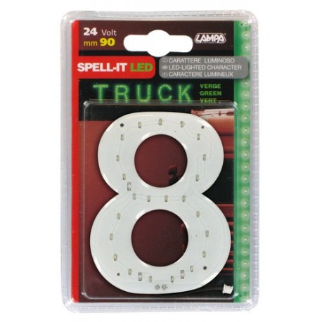 Spell-It Led 90 mm 24V - verde - 8