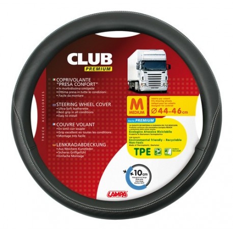 Club coprivolante presa confort in TPE - M - diametro 44/46 cm - nero