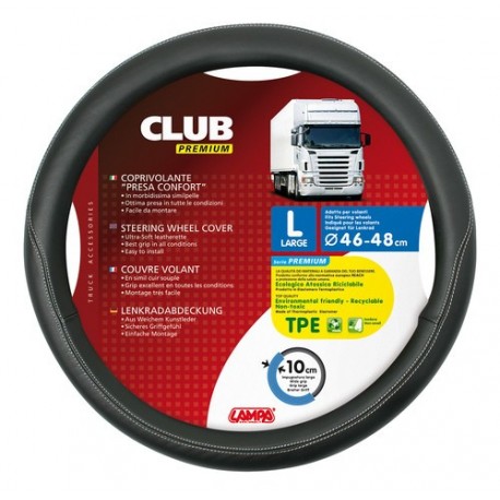 Club coprivolante presa confort in TPE - L - diametro 46/48 cm - nero