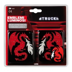 Spell-It Led coppia emblemi 24V - Drago