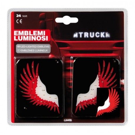 Spell-It Led coppia emblemi 24V - Ala