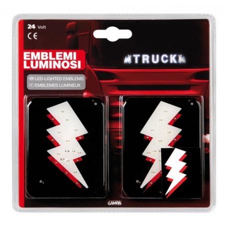 Spell-It Led coppia emblemi 24V - Fulmine