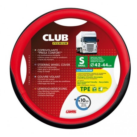Club coprivolante presa confort in TPE - S - diametro 42/44 cm - rosso