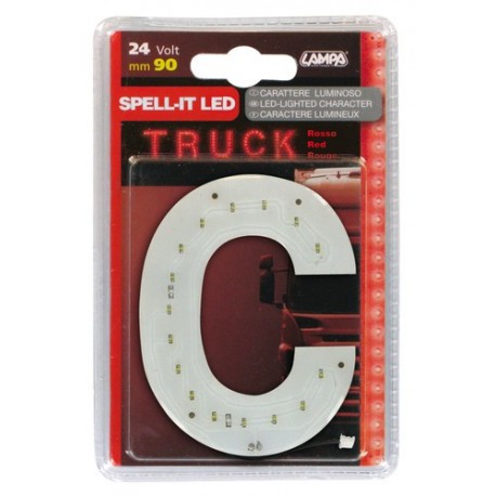 Spell-It Led 90 mm 24V - rosso - C