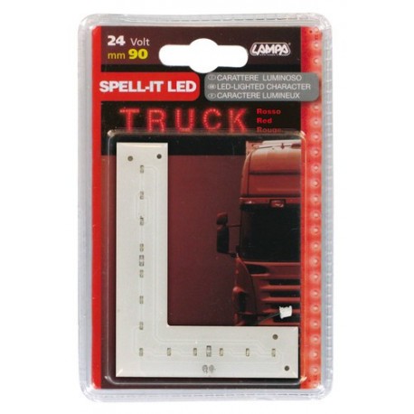Spell-It Led 90 mm 24V - rosso - L