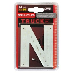 Spell-It Led 90 mm 24V - rosso - N