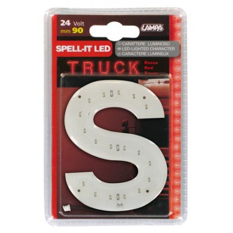 Spell-It Led 90 mm 24V - rosso - S