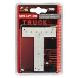 Spell-It Led 90 mm 24V - rosso - T