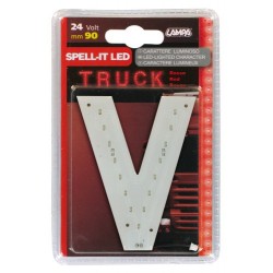 Spell-It Led 90 mm 24V - rosso - V