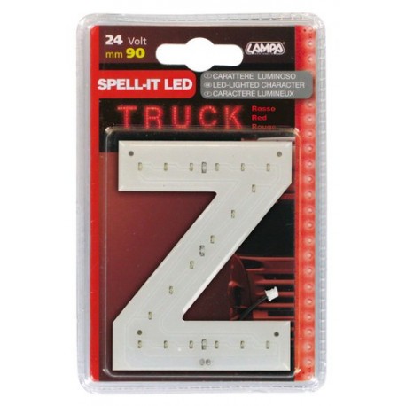 Spell-It Led 90 mm 24V - rosso - Z