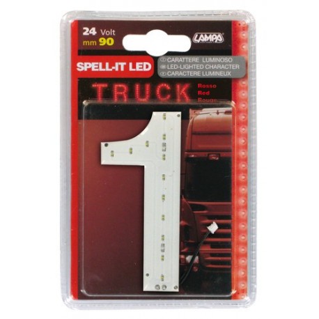 Spell-It Led 90 mm 24V - rosso - 1