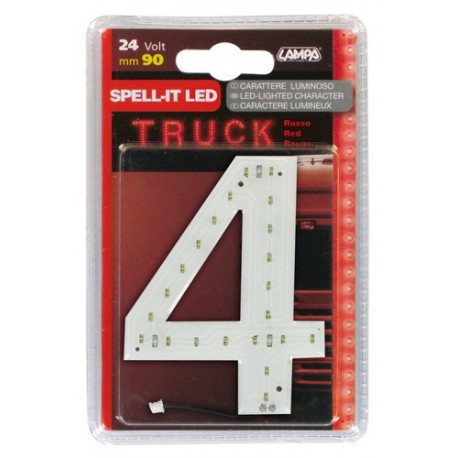 Spell-It Led 90 mm 24V - rosso - 4