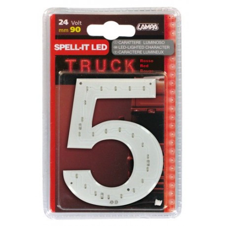Spell-It Led 90 mm 24V - rosso - 5