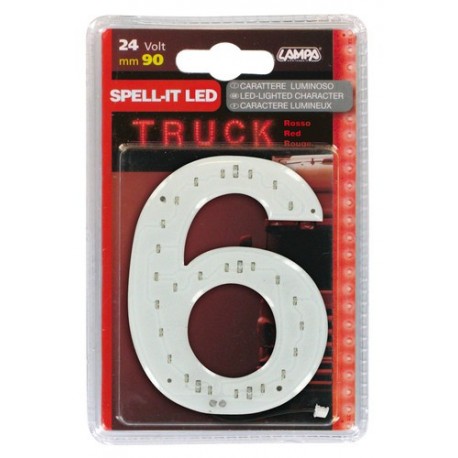 Spell-It Led 90 mm 24V - rosso - 6