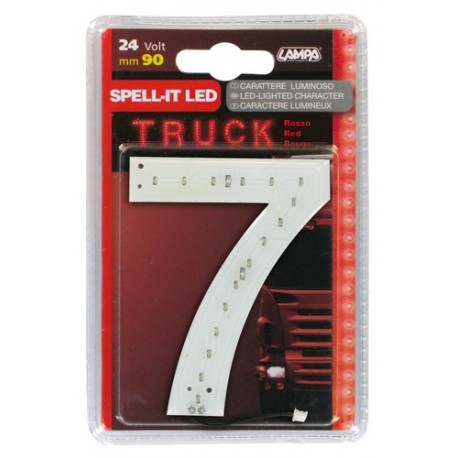 Spell-It Led 90 mm 24V - rosso - 7