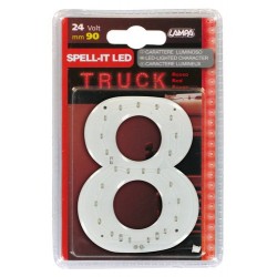 Spell-It Led 90 mm 24V - rosso - 8