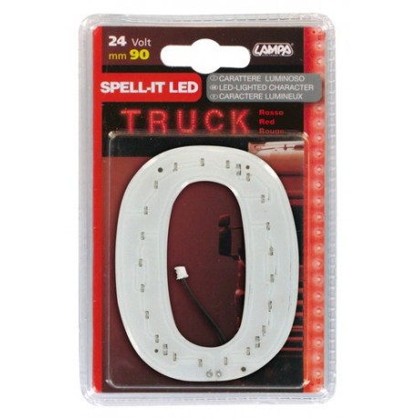 Spell-It Led 90 mm 24V - rosso - 0