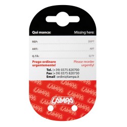 Cartellino fine gancio e prezzi