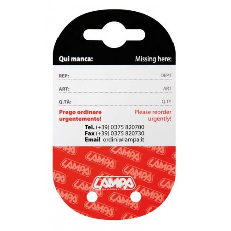 Cartellino fine gancio e prezzi