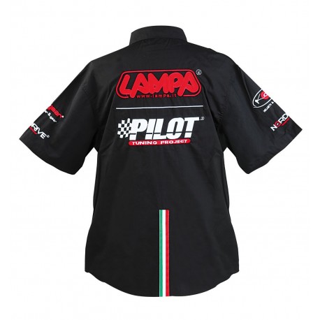 Camicia manica corta nero - XL