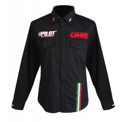 Camicia manica lunga nero - S