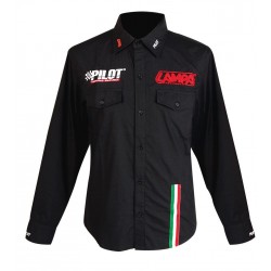 Camicia manica lunga nero - L