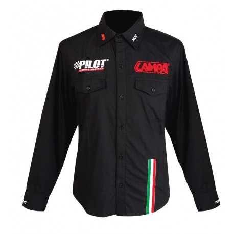 Camicia manica lunga nero - XXXL