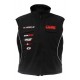 Gilet con zip nero - S