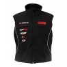 Gilet con zip nero - S
