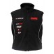 Gilet con zip nero - M