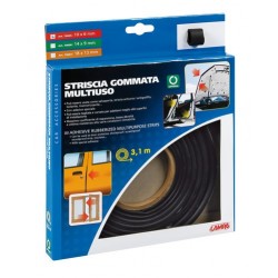 Striscia gommata multiuso - 310 cm - 10x6 mm